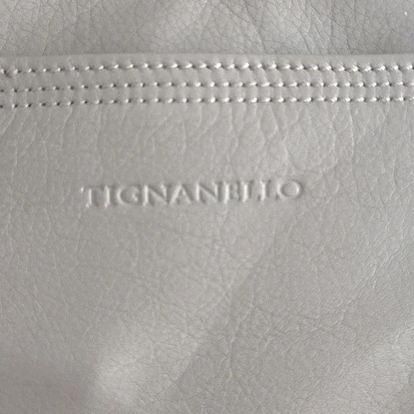 Tignanello Pretty Pockets Grey Leather Shoulder Bag - Picture 2 of 10